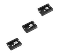 Gadpiparty 3pezzi Piastra Sgancio Rapido Per Fotocamera Adattatore Compatibile Con Benro e Kirk Accessorio Leggero e Resistente Protezione Antiscivolo Per Uso Professionale e Hobbistico