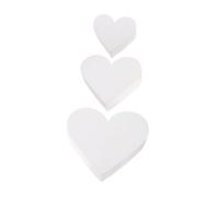 Gadpiparty 3Pezzi Torta Forme Cuore per Decorazione Feste per Praticare Tecniche e Creazioni