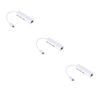 Gadpiparty 3pezzi Type-c Hub Ethernet con Porte USB Adattatore Rete Stabile per Smartphone e Computer Supporta OTG per Gioco e Trasferimento Dati