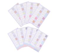 Gadpiparty 4 Fogli Adesivi Adesivi Colorati per Pianificazione Mensile Etichette Pratiche per Note e Segnalibri per Organizzazione e Decorazione Colore Casuale