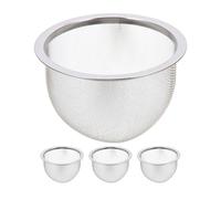 Gadpiparty 4 infusori per tè in acciaio inossidabile: filtri per tè da 2,6" di diametro interno per foglie sfuse - Colino per teiera in metallo - Filtro/infusore a maglia fine per teiere e