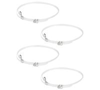 Gadpiparty 4 Paia di Cinturini Trasparenti in Tpu per Prevenire la Caduta del Tallone Cinturini Elasticizzati Anti-scivolamento Design Elegante e Funzionale per Scarpe Tacchi Alto per Donna