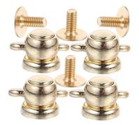 Gadpiparty 4 Pezzi Anello a D in Metallo Accessori Borsa Anelli a D per tracolle d Anelli per Borse Anelli a D girevoli d Anelli Rivetti Borchie Metalliche Rivetto Lega di Zinco d'oro