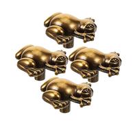 Gadpiparty 4 Pezzi Manopole per Mobili in Lega di Zinco Forma di Rana da Pomelli Antichi per Armadi Maniglie Resistenti e Lisce per Porte e Comò Accessorio Vintage per Mobili