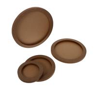 Gadpiparty 4 Pezzi Rotonde Legno e Argilla Super Leggere Portafoto DIY Pratico e Resistente per Casa Scuola e Asilo