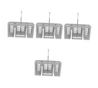 Gadpiparty 4 Pz Cestino Per Coltello e Forchetta Per Lavastoviglie Per L'asciugatura Delle Posate Accessori Per Lavastoviglie Portautensili Per Lavastoviglie Grey Plastica
