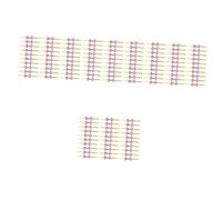 Gadpiparty 4 Set Legatura Rosa Borse per Blu Sigillante Buono Fiocchi di Cravatta A Nastro Cravatte Tortuose Cravatte Attorcigliate A Fiocco L'animale Domestico 200 Pezzi * 4