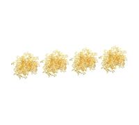 Gadpiparty 4 Set Nota Filler in Metallo Musica Abbellimenti Accessori UV Chiave Stucco in Resina Epossidica Lega Fornitura di Riempimento in Resina Lega di Zinco d'oro 150 Pezzi*4
