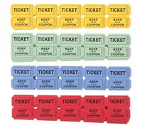 Gadpiparty 400 Biglietti della Lotteria Stampabili in Pezzi, Etichette Colorate Rosso, Blu, Giallo e Verde, per Eventi, Giochi e Attività di Intrattenimento, per Grandi Raduni e