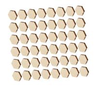 Gadpiparty 400 Pezzi Forme Esagonali Legno Non Finiti per Progetti Diy Decorazioni Fotografiche e Materiale e Naturale