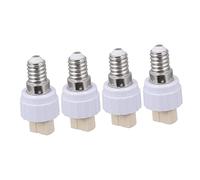 Gadpiparty 4pezzi Adattatore Lampadina Led Base in Porcellana Convertitore Portalampada Vite Compatibile Con Lampade Sofitto Tavolo Resistente e Facile Da Installare