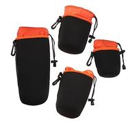 Gadpiparty 4pezzi Borsa Protettiva Per Obiettivo Fotografico Resistente Umidità e Graffi Cintura e Clip Rapide Per Facile Trasportabilità Per Piccole Fotocamere e Accessori