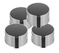 Gadpiparty 4pezzi Manopole Controllo Per Stufa Gas Manopole Ricambio Per in Per Piano Cottura Gas e Destra Gradi Sostituzione Per Cucina