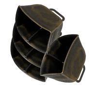 Gadpiparty 4pezzi Mini Campanaccio Quadrato in Metallo Fai da Te Decorazione da Appendere Campanelli per Bovini Pecore Pastori Regali