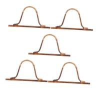 Gadpiparty 5 Pezzi Abbigliamento a Forma di Gancio Rattan Imbottito a Mano Forniture per Borse per La Produzione di Sacchetti Hardware per La Realizzazione di Borse di Vite