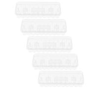 Gadpiparty 5 Pezzi Contenitore per Fiale in Plastica con 24 Scomparti, Organizer Modulare per Oli Essenziali e Provette da Laboratorio, Struttura Robusta con Slot Individuali per Trasporto