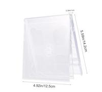 Gadpiparty 5 pezzi Custodia CD Trasparente Doppia Capacità Porta CD Dvd Standard con Vassoio Chiaro Assemblato Custodie Compatte Antiscivolo per Protezione e Organizzazione Album