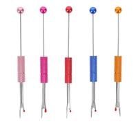 Gadpiparty 5 Pezzi di scucitore per Cucire: Raccoglitore di Punti con Manico Lungo - Punta di Sicurezza con Perline per Quilter e sarte - tirafilo per scucire e Rimuovere Le Etichette