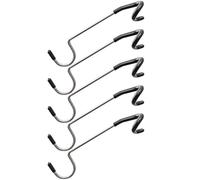 Gadpiparty 5 Pezzi Ganci a S Nero in Acciaio Inossidabile Leggeri e Resistenti Set da 5 per Lampade da Campeggio e Lanterna per Campeggio All'aperto e Pesca