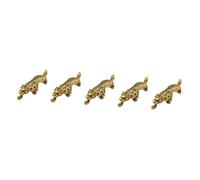 Gadpiparty 5 Pezzi Pendente in Ottone Amuleto Della Tigre Carino Annata Buona Fortuna Tigre Portachiavi Tigre Ciondolo Tigre Fai Da Te Fascino Animale Vintage Ciondolo Portachiavi Decorativo
