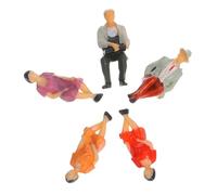 Gadpiparty 5 Pezzi Scale Painted Plastic Models For Model Trains DIY Urban Planning Dollhouse Decor