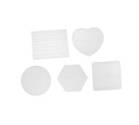 Gadpiparty 5 Pezzi Stampi Silicone per Sottobicchieri Mold per Resina Diy Decorazione Casa Antiscivolo Flessibile Riutilizzabile Facile da Sformare con Forme Mosaico e Geometriche