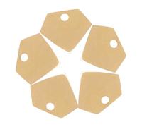 Gadpiparty 5 Pezzi timbrare i tag degli spazi vuoti tag ciondoli etichette di stampaggio timbrare la targhetta del cane timbrare il cartellino del Acciaio inossidabile D'oro