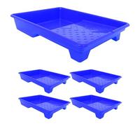 Gadpiparty 5 Pezzi Vaschette per Pittura Riutilizzabili in Plastica Supporto per Vernice per Miscelazione Colori Progetti Te e Ristrutturazioni Casa