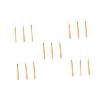 Gadpiparty 5 Set Filo di Legno Infila Filo per Cucire Inseritore Filettatrici Filo con Aghi Senza Sforzo Strumento di Threading Fili per Cucire Acciaio Inossidabile Marrone Chiaro 3 Pezzi * 5
