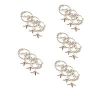 Gadpiparty 5 Set Home Mr e Mrs Sign Coppia Arredamento Decorazioni Nozze Nuziale Annata Segni di Signor e Signora Prop di Matrimonio Decorazione del Matrimonio Beige di Legno