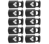 Gadpiparty 5 Set Moschettone estremità Corda Lock del Cavo coregne tenditore Blocco del Cavo Elastico Corse Attiva/disattiva Le Serrature del Cavo del Tappo tenditori di Cavi plastica Nero