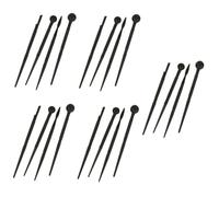 Gadpiparty 5 Set Set di Strumenti di Argilla Clay Cutters Rotolando Riutilizzabile Ceramica Strumenti di Scultura di Argilla Strumenti per L'argilla Plastica Nero 4 Pezzi * 5