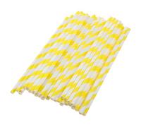 Gadpiparty 50 Pezzi Bastoncini per Zucchero Filato in Carta Giallo e Bianco per Macchine Automatiche Commerciale Accessori per Feste e Matrimoni Strisce Colorate Attraenti per Candy Making