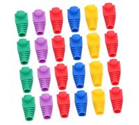 Gadpiparty 50 Pezzi Copricavi in PVC per Cavi Ethernet Cat5 e Cat6, Protezione Alta Efficienza e Resistente all'Usura, per Gestione Cavi da Colore Casuale