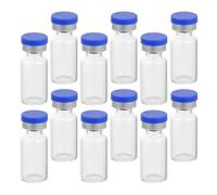 Gadpiparty 50 Pezzi Fiale in Vetro da 3ml per Campionamento e Conservazione, Design Trasparente Riutilizzabile per Industria Farmaceutica e Chimica