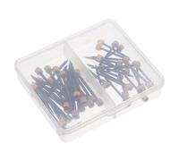 Gadpiparty 50 Pezzi Kit 50 Chiodi per Cornici da Parete Neri Testa in Ottone, Chiodi da Muro per Appendere Quadri e Opere D’arte, Adatti per Cartongesso, Legno e Cemento, Fissaggio Stabile