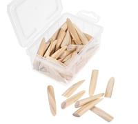 Gadpiparty 50 Pezzi Tappi Copriforo Obliqui in Legno Massello Beige per Mobili Foro Vite da 9,5 Mm, Design Versatile e Stile Elegante per Casa e Ufficio