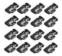 Gadpiparty 50pezzi Lacci in Plastica Singolo Fermacorda Levetta Molla di Arresto Accessori per Zaini Valigie Tende e Cordini