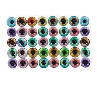 Gadpiparty 50pezzi Toppe in Vetro da Motivo Occhio Emisferico Accessori per Gioielli Fai da Te Motivo Misto Realizzato in Materiale per Durevole e Pratico