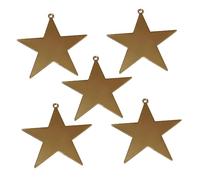 Gadpiparty 5pezzi Accessori Per Orecchini Stella Cinque Punte in Processo Galvanizzazione Per Creazione Gioielli Fai Da Te Ciondolo Per Orecchini e Braccialetti Design Regalo Per Amici e