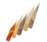 Gadpiparty 5pezzi Brunitoio in Agata Naturale Strumento per Levigatura e Lucidatura di Gioielli Adatto per Argento e Oro Facile da Impugnare e Utilizzare