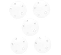 Gadpiparty 5pezzi Guarnizione Flapper per WC Guarnizione Plastica per Serbatoio Toilette Sostituzione Facile e Affidabile Compatte per Bagni Domestici e Hotel