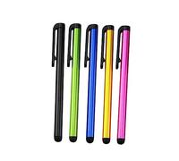 Gadpiparty 5pezzi Penna Capacitiva Touch Screen in Metallo Colori Casuali Penna Stilo Per Tablet e Smartphone Adatta Tutte Le Generazioni Con Punta in Gomma Durevole e Scorrevole