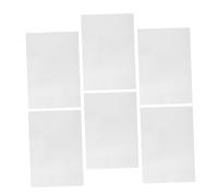 Gadpiparty 6 Fogli Fornitura di Artigianato Fai da Te Calore Glitter Film termoretraibile Vuoto Mestieri d'Arte restringibili Materiali termoretraibili bops Bianca