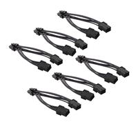 Gadpiparty 6 Pezzi Alimentazione per Dual Pin Pin Adattatore Pcie Y Splitter per Estensione e Stabile per Aggiornamenti