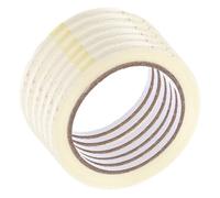 Gadpiparty 6 Pezzi di Nastro di Fibra di Vetro Trasparente Adesivo Resistente Larghezza 1 Cm per Legatura e Imballaggio Sigillante