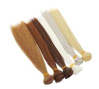Gadpiparty 6 Pezzi Parrucche per Sintetica Lisci Colorati per Fai da Te Accessori Decorativi per Parrucche per Creazioni e Decorazioni