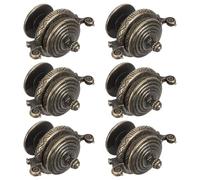 Gadpiparty 6 Pomelli per Cassetti in Lega di Zinco Vintage, Maniglie Mini per Mobili da Cucina e Guardaroba Feng Shui, Maniglie Decorative per Armadi e Credenze Motivo Classico, 102