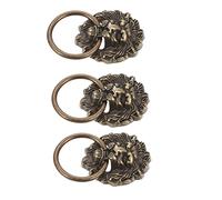 Gadpiparty 6 Pz Manico Piccolo a Testa Di Leone Maniglie Dei Cassetti in Metallo Maniglie e Pomelli Per Cassetti Di Ottone Maniglia Della Valigia Antico Di Zinco Confezione