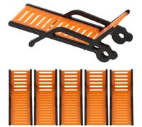 Gadpiparty 6pcs Scala Leggero Plastica Deck Lounge Sedie per Dollhouse Seaside Decor FAI DA TE Accessori